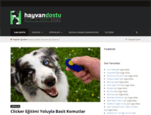 Tablet Screenshot of hayvandostu.com
